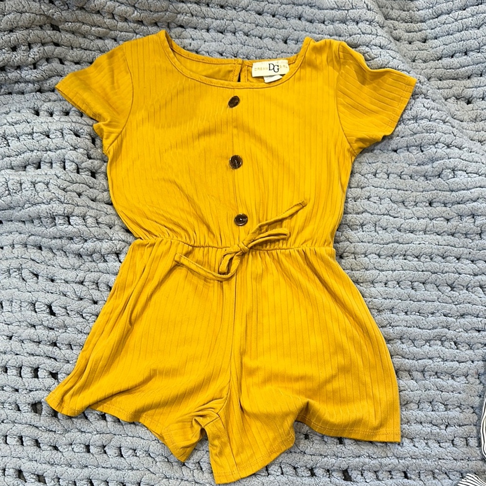 Girl’s Mustard Yellow Romper